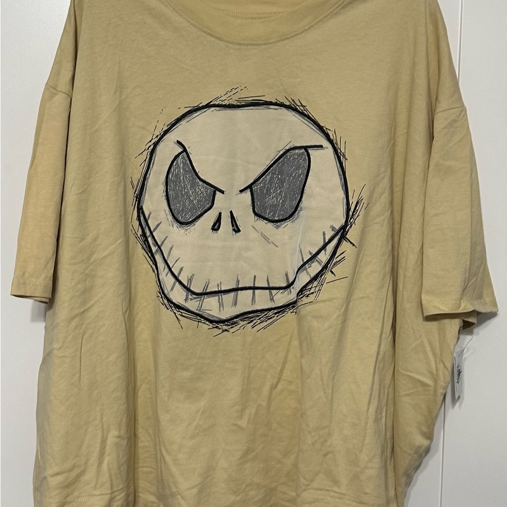 Yellow Graphic T-Shirt with Jack Skellington